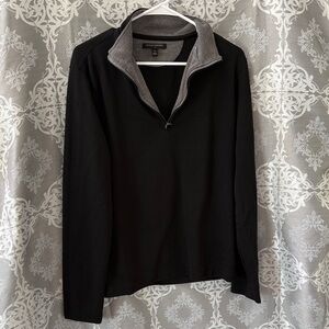 Banana Republic Charcoal and Black Knit Top